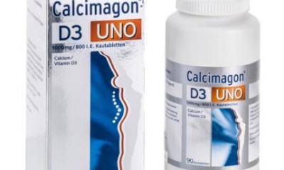 德国进口老年成人预防骨质疏松 Calcimagon 1000mg含量高钙片
