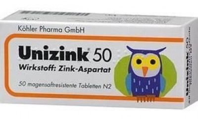 德国进口Unizink50儿童锌片 孕妇哺乳期婴幼儿补锌增强免疫